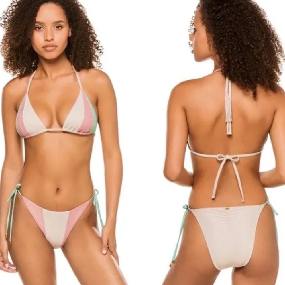 Size medium PQ shiny bikini set
